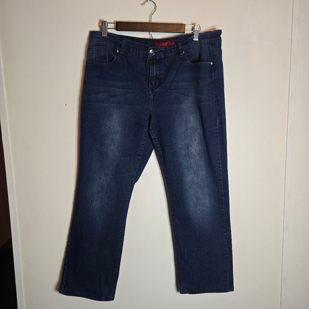 6.8 For True Prosperity Straight Leg cropped Jeans Size 14